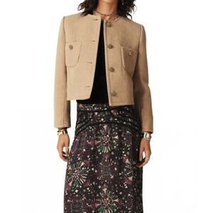 NEW BA&SH meredith jacket in camel